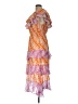 Rhode 100% Viscose Orange Casual Dress Size L - photo 5