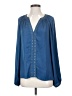 Vince Camuto 100% Polyester Blue Long Sleeve Blouse Size S - photo 1