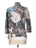 Christopher & Banks Print Brown Silver Cardigan Size L - photo 2