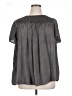 Torrid 100% Elastic Gray 3/4 Sleeve Blouse Size 1X Plus (1) - photo 1