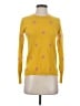 J.Crew 100% Cashmere Stars Yellow Cashmere Pullover Sweater Size S - photo 1