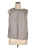 Boden 100% Viscose Gray Sleeveless Blouse Size 14 - photo 1