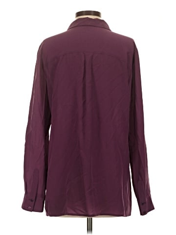 Eileen Fisher Long Sleeve Silk Top (view 2)