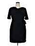 DKNY Solid Black Cocktail Dress Size 14 - photo 1