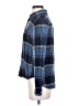 Caslon 100% Rayon Plaid Blue Long Sleeve Button-Down Shirt Size S - photo 5