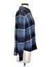 Caslon 100% Rayon Plaid Blue Long Sleeve Button-Down Shirt Size S - photo 4