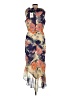 Kensie 100% Polyester Print Orange Cocktail Dress Size 12 - photo 2