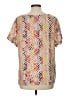 BCBGeneration 100% Polyester Orange Short Sleeve Blouse Size L - photo 2