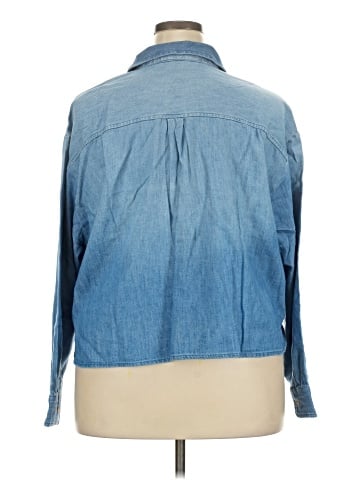 Old Navy 3/4 Sleeve Button-Down Shirt (view 2)