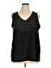 Robert Louis Black Sleeveless Blouse Size 1X (estimated) - photo 1