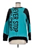 The North Face Graphic Teal Sweatshirt Size M - photo 1