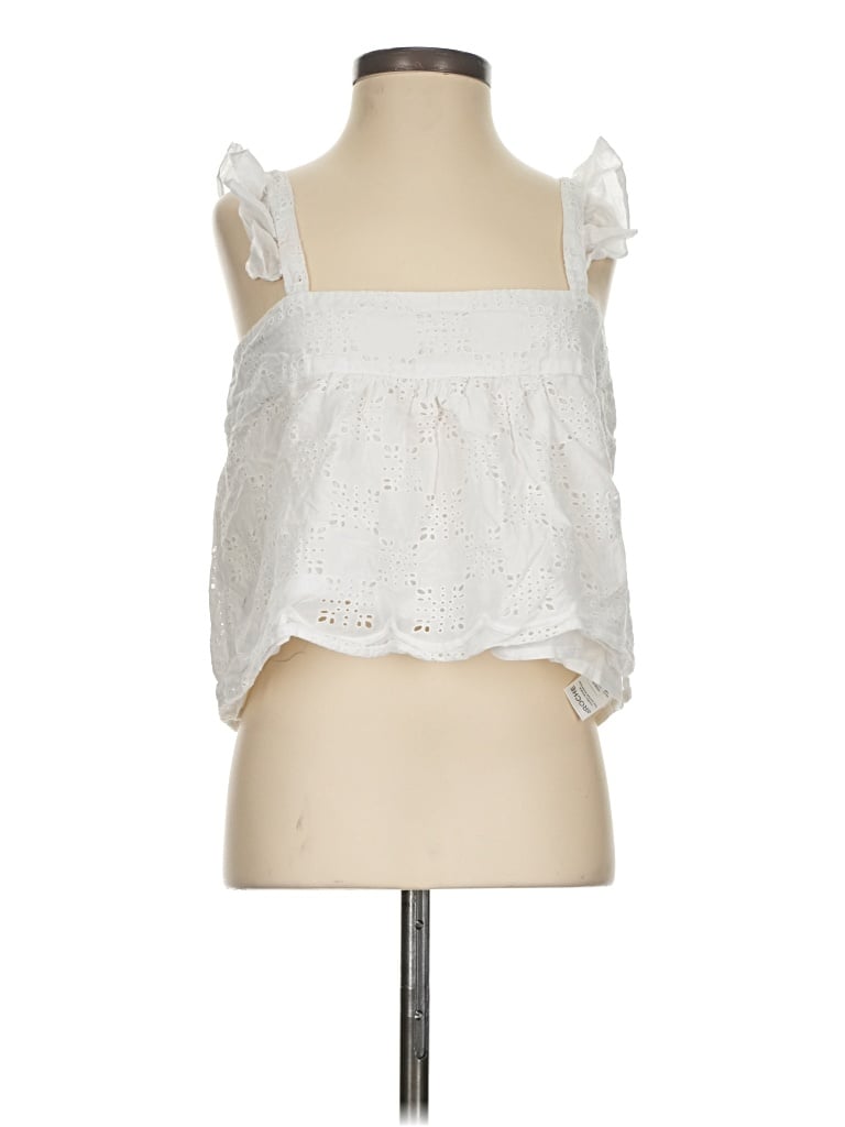 Pre-owned St. Roche Sleeveless Blouse In White
