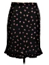Ann Taylor 100% Polyester Floral Black Casual Skirt Size 2 (petite) - photo 2