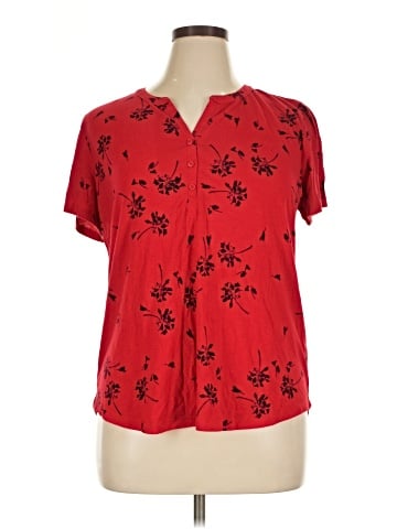 Liz Claiborne Short Sleeve Blouse (view 1)