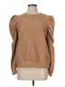 Express 100% Polyester Metallic Tan Pullover Sweater Size M - photo 1
