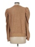 Express 100% Polyester Metallic Tan Pullover Sweater Size M - photo 2