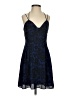 Express 100% Polyester Paisley Blue Cocktail Dress Size 0 - photo 1