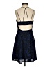 Express 100% Polyester Paisley Blue Cocktail Dress Size 0 - photo 2