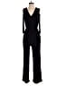 NY Collection Solid Black Jumpsuit Size M - photo 1