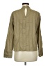 Zara Metallic Tan Long Sleeve Blouse Size M - photo 2