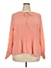 Simply Vera Vera Wang 100% Polyester Orange Long Sleeve Blouse Size XXL - photo 1