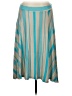 Stem Stripes Teal Casual Skirt Size L - photo 1
