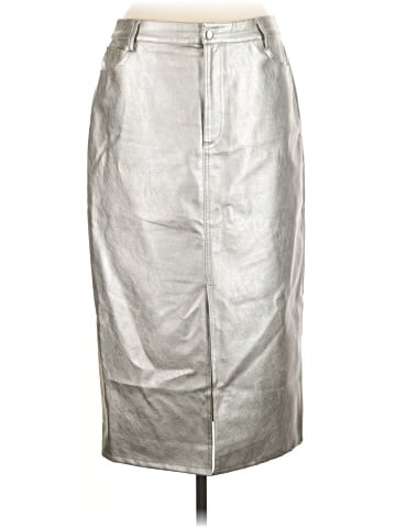 WAYF Faux Leather Skirt (view 1)