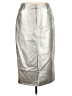 WAYF Metallic Silver Faux Leather Skirt Size M - photo 1