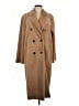 M Magaschoni 100% Polyester Brown Coat Size L - photo 1