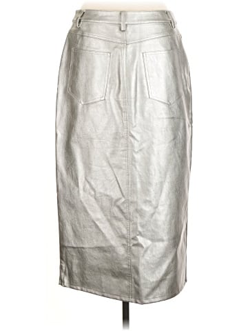 WAYF Faux Leather Skirt (view 2)