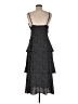 Aqua Polka Dots Black Cocktail Dress Size M - photo 2