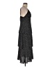 Aqua Polka Dots Black Cocktail Dress Size M - photo 4