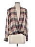 Sophie Rue 100% Polyester Plaid Gray Long Sleeve Blouse Size M - photo 1