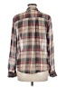 Sophie Rue 100% Polyester Plaid Gray Long Sleeve Blouse Size M - photo 2