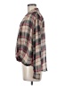 Sophie Rue 100% Polyester Plaid Gray Long Sleeve Blouse Size M - photo 5