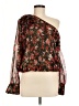 Ramy Brook Red Long Sleeve Silk Top Size M - photo 1