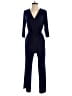 NY Collection Solid Blue Jumpsuit Size M - photo 1