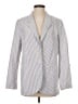 H&M 100% Cotton Stripes Gray Blazer Size S - photo 1
