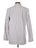 H&M 100% Cotton Stripes Gray Blazer Size S - photo 2