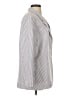 H&M 100% Cotton Stripes Gray Blazer Size S - photo 4