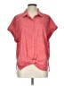 Splendid Pink Short Sleeve Blouse Size L - photo 1