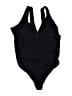 Adore Me Solid Black One Piece Swimsuit Size 3X - photo 1