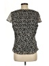 Sigrid Olsen 100% Polyester Black Short Sleeve Blouse Size 12 Petite - photo 2