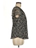 Sigrid Olsen 100% Polyester Black Short Sleeve Blouse Size 12 Petite - photo 4