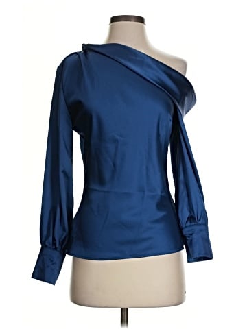 Aqua 3/4 Sleeve Blouse (view 1)