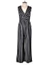 Madison 100% Polyester Stripes Black Jumpsuit Size S - photo 1