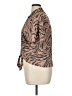 Nine West Animal Print Brown Short Sleeve Blouse Size XL - photo 5