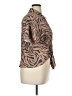 Nine West Animal Print Brown Short Sleeve Blouse Size XL - photo 4