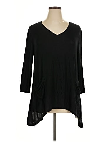 LOGO by Lori Goldstein 3/4 Sleeve Top (view 1)