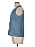Fig 100% Lyocell Blue Sleeveless Blouse Size M - photo 5